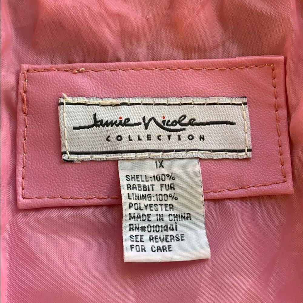 Heirloom Pink Rabbit Fur No Defects Intact Lining - Picture 3 of 7